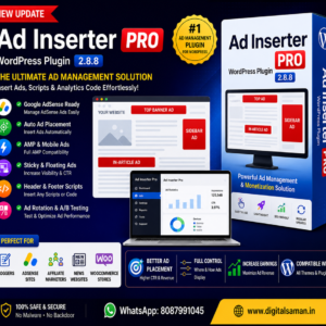Ad Inserter Pro WordPress Plugin v2.8.8 – Advanced Ad Management & AdSense Optimization Tool