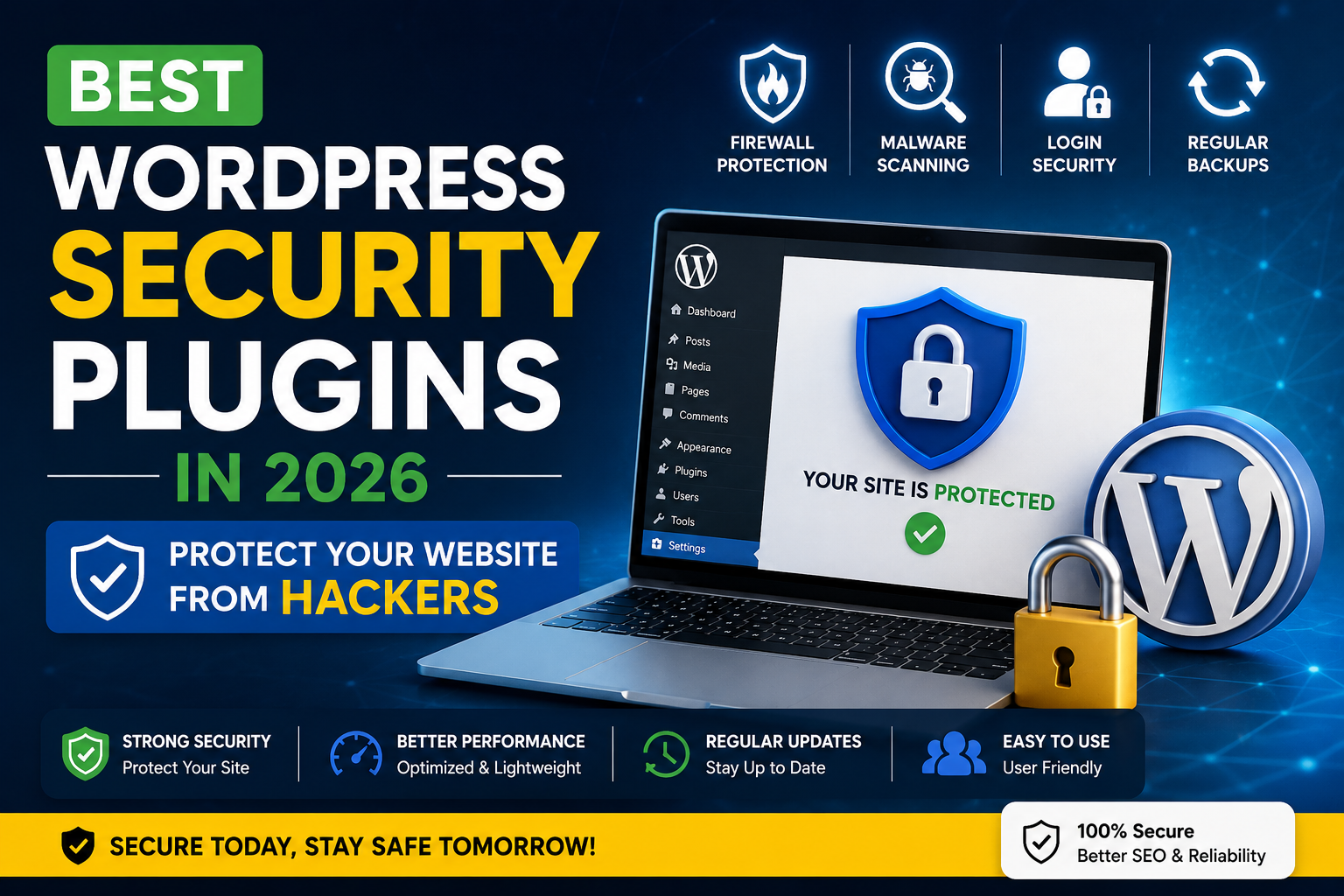 Best WordPress Security Plugins in 2026 – Protect Your Website from Hackers