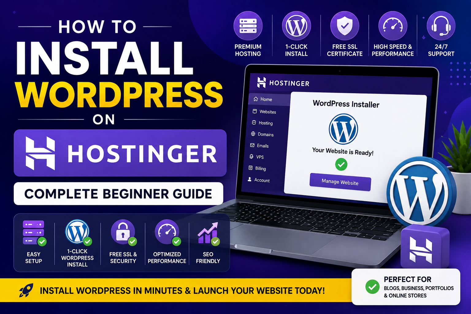 How to Install WordPress on Hostinger – Complete Beginner Guide